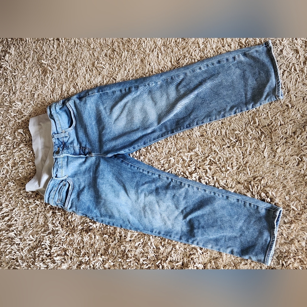 Blanqi postpartum straight cropped jeans